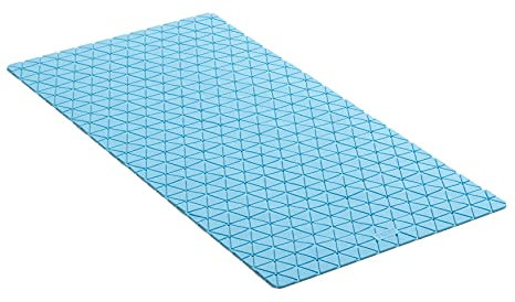 TATAY Tappetino Antiscivolo da Doccia o Vasca, Gomma SBS - TP con 94 ventose, Rettangolare, Design a Diamante, Blu. Dimensione 72 x 36 cm