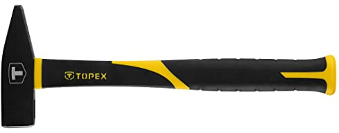TOPEX Vorschlaghammer 800 g, Kopf aus gehärtetem Stahl und Griff aus Fiberglas mit rutschfester Gummibeschichtung, ideal für professionelle Handwerker, für Montage- und Bauarbeiten