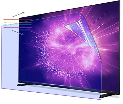 CUNIO Anti Glare TV Screen Protector for 32 Inch LCD, LED etc Screen, Anti Blue Light Anti UV Relieve Eye Strain Frosted Surface Anti Scratch Film, Install No Bubbles / 32in 698x392mm