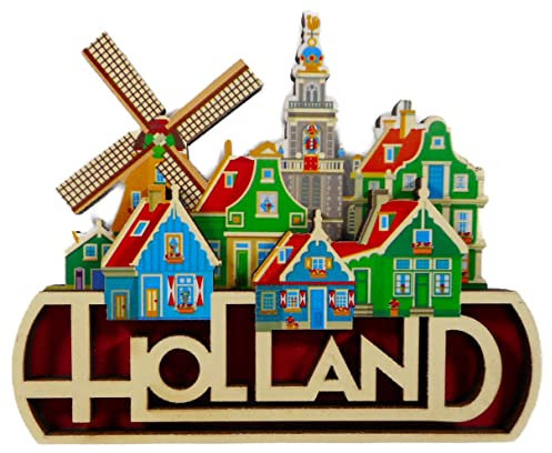 Magnet Souvenir Holland 8,5 x 7,5 cm Kühlschrankmagnet Maritim Deko GMTX 12025