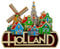 Magnet Souvenir Holland 8,5 x 7,5 cm Kühlschrankmagnet Maritim Deko GMTX 12025
