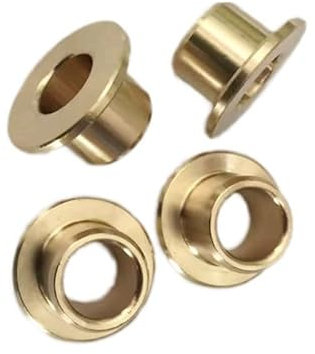 FASOLI Manicotto Albero in Ottone Diametro Interno 10 12 16 20mm Flangiatura Cuscinetto autolubrificante Manicotto boccola Olio metallurgia con Flangia a gradini 2 Pezzi (Size : 12x16x10x20x2mm)
