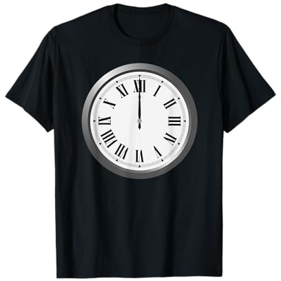 Uhr mit römischen Ziffern T-Shirt