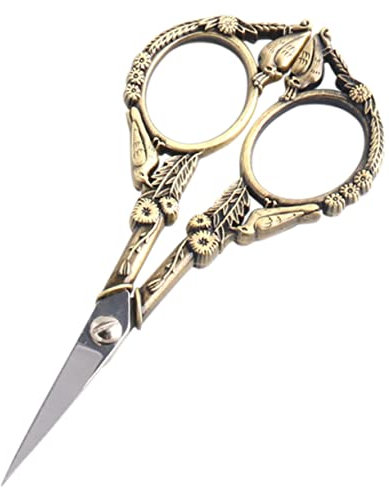 VILLCASE 1stk Vogelschere Quilling-werkzeug Schere Zum Schneiden Von Stoffen Schneideschere Für Den Heimgebrauch Stickschere Storchschere Haar Mini Besäumschere Rostfreier Stahl Arbeit