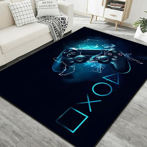 Jungen Spielteppiche 3D Controller Große Teppiche Weicher Bequemer Teppich Rechteckiger Rutschfester Teppich Waschbare Bodenmatte Für Wohnzimmer Schlafzimmer Flur Kinderzimmer(Size:40*60cm,Color:C)