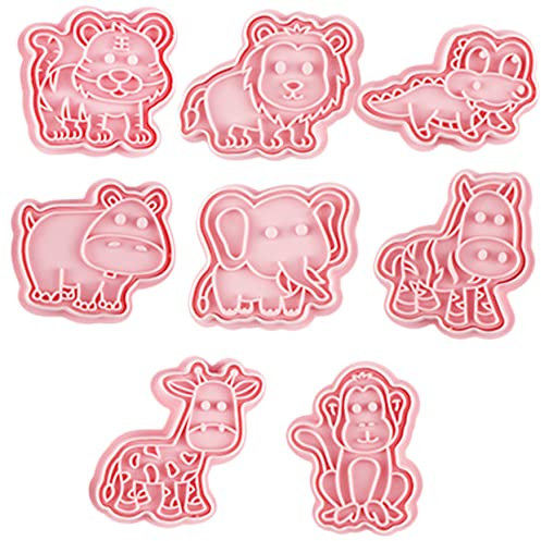 Milisten 8 Pezzi Stampo Per Biscotti Forniture Per La Cottura Biscotti Timbro Stampa Biscotto Timbro Biscotto Personalizzato Per Biscotti Animali 3d Plastica Animale Cioccolato