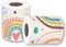 Regenbogen Bulletin Board Rand Aufkleber, Dekorative Rand Roll Aufkleber im Böhmischen Stil für Klassenzimmer,8cm*21m Tafel Board Border Dekor