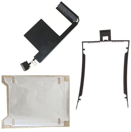 NIGUDEYANG Ersatz Linke Seite SATA HDD SSD Festplatte Kabel Connector Caddy Rahmen Tray plus Blechfolie passend für Lenovo Thinkpad P50 P51 Serie DC02C007B10 00UR835