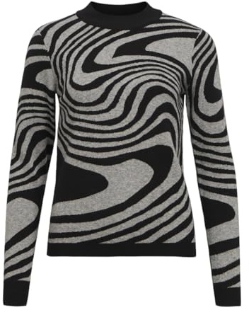 OBJRAY L/S Knit Pullover AOP NOOS