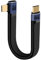 RIIEYOCA PD240W USB C a USB C Cable Corto, 90 Grados 40Gbps de Alta Velocidad de Transferencia de Datos de Tipo C Cable, Soporta 8K @ 60Hz UHD de Salida de Vídeo (Derecha)