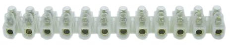 Regleta de conexión transparente, 35 mm, 80 A, ideal para conexiones eléctricas seguras y eficientes en instalaciones domésticas e industriales.