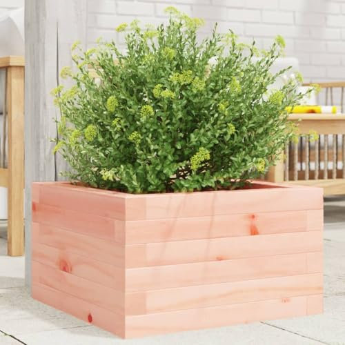 Sufrk Fioriera da Giardino 40x40x23 cm in Legno Massello di Douglas-Fioriera da Esterno,Orto Verticale Rialzato da Esterno per Balcone e Giardino,Mini Orto Rialzato per Piantine,Giardino Verticale da
