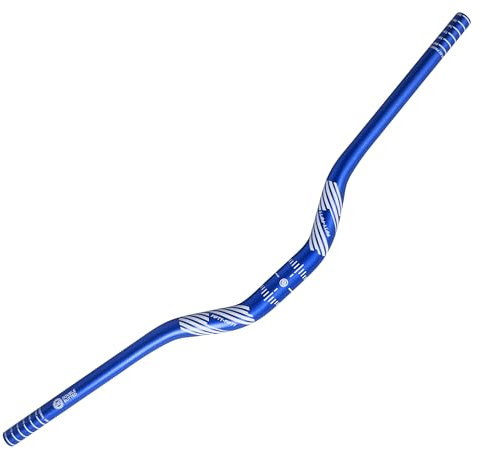 FIFTY-FIFTY MTB Lenker 31,8 Riser, Aluminiumlegierung Fahrradlenker, Mountainbike lenker 31,8mm Durchmesser 780mm Breit (Blau, 50mm Rise)