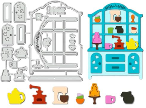 BENECREAT Backstanzformen zum Kartenbasteln, Stanzschablone für große Backschränke, Prägeformen für Kuchentöpfe für Scrapbooking, Fotoalbum, Stempeldekor