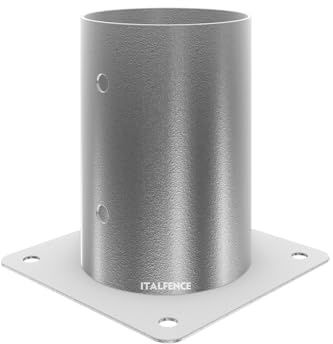Aufschraubhülse für Rundholzpfosten, feuerverzinkt [Ø121mm, 1 Stück]