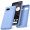 Watana Cover per Google pixel 7A 5G Custodia in Silicone, Custodia Antiurto Case Sottile in Silicone TPU con Strato Interno in Fibra per pixel 7A 5G, Azzurro Chiaro