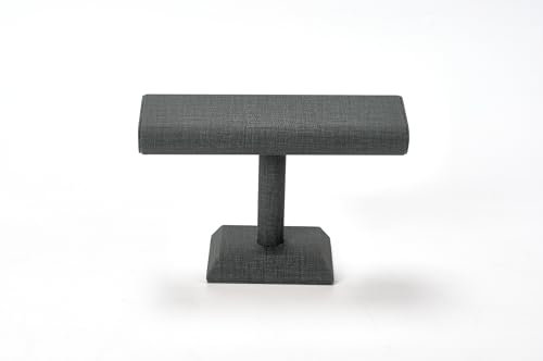 Papten T -Bar -Armband Organizer Display Ständer Eleganter PU Leder T -Form -Schmuckhalter Für Armbänder Uhren Halsketten (Schwarz)