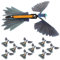 JOINPAYA Vogel-flugspielzeug-Set 10-teilig Uhrwerk Kolibri Streichspielzeug Fliegende Vögel Performance-Requisite Für Jungen Und Mädchen Pädagogisches Für Jungen Und Mädchen