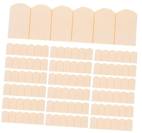 UPKOCH 48stücke Miniatur Dachziegel Aus Holz Für Puppenhäuser Unfertige Dachschindeln Für DIY-projekte Mini Dachziegel Modellbau Puppenhaus Dachmaterialien Künstliche Miniaturziegel Für g