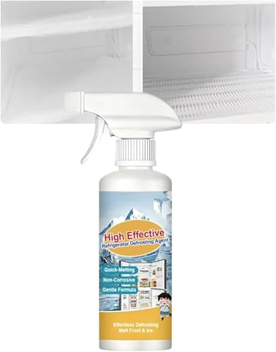 Hochwirksames Abtaumittel für Kühlschränke, Mehrzweck-Kühlschrankreiniger im Inneren, Gefrierschrank-Entfroster, Kühlschrank-Gefrierschrank-Enteisungsspray, spart Strom (1, 500ml)