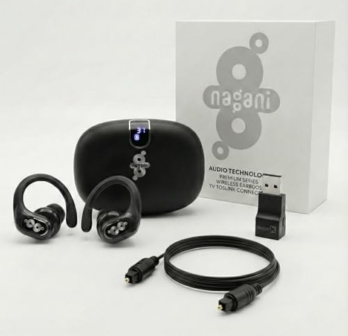NAGANI Auriculares INALAMBRICOS Bluetooth TOSHLINK TV