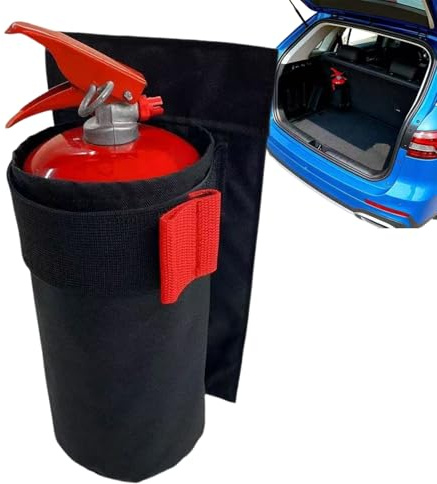 Halterung Für 2L/2kg Autofeuerlöscher | Auto-Halter Mit Klettband | Feuerlöscher Halterung Für Küche Oder Autos | Oxford Aufbewahrungstasche