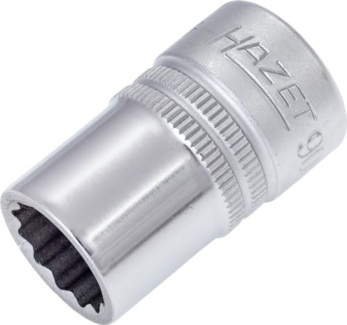 HAZET Steckschlüsseleinsatz Doppelsechskant 900Z-14 14mm I Antrieb 1/2 Zoll I Chrom-Vanadium-Stahl, robustes Design