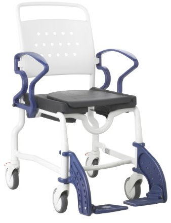 REBOTEC Dusch-/Toilettenstuhl Berlin - mit Eimer - bis 130 kg belastbar - 1 Stück