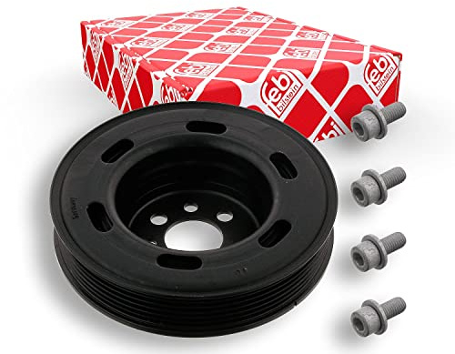 febi bilstein 33608 Riemenscheibe (entkoppelt) für Kurbelwelle, mit Schrauben, 1 Stück