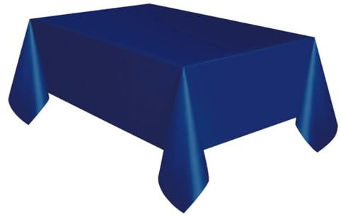 Mantel de Plástico - 2,74 m x 1,37 m - Azul Marino
