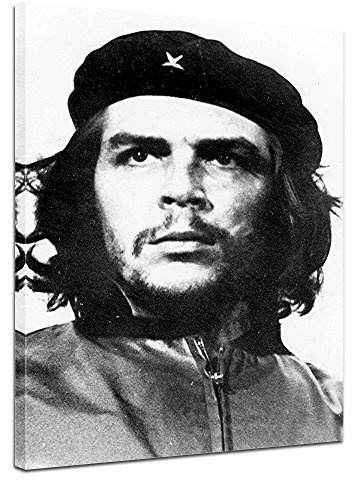 Bilderdepot24 Bild auf Leinwand | Che Guevara Porträt I in 50x60 cm als Wandbild | Wand-deko Dekoration Wohnung modern Bilder | 210467