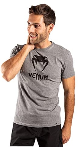 Venum Herren Classic T-Shirt, Grau Meliert, XL EU