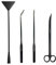 capetsma Aquascape Tools Pinzette Schere Spachtel, 5 in 1 Aquascape Tool