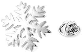 BRERA 67 - broches et pins pour femme en metal en forme de flocon de neige, broche femme vetement, broche homme pins, mini broche bijoux, pince decollete femme