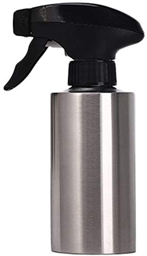 MKNZOME Oil Spray Bottle, Stainless Steel Refillable Olive Oil Sprayer Grilling Vinegar Dispenser Bottle Cooking Oil Pump 250ml for Kitchen Cooking BBQ Salad Baking Frying Roasting