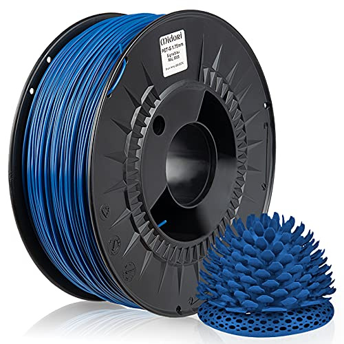 Midori® PETG Filament | 1,75mm 3D-Drucker-Filament 1kg Spule in Signalblau | Verwicklungsfreies Filament für 3D-Drucker & Stift