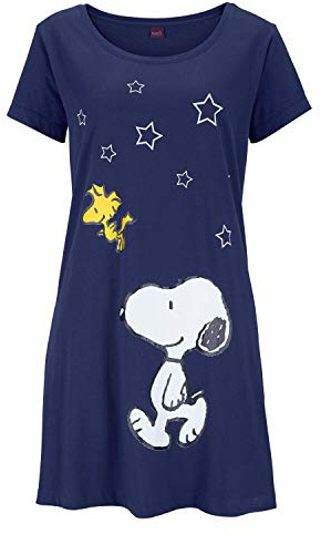 Peanuts Damen Casual Cartoon Sleepshirt