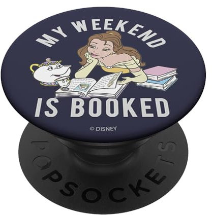 PopSockets Disney Beauty & The Beast Belle My Weekend Is Booked PopSockets PopGrip: Swappable Grip for Phones & Tablets