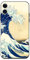 Berkin Arts Compatible with iPhone 12 Mini Case Silicone Cover with Screen Protector Japanese Style Ukiyo-e (The Great Wave by Katsushika Hokusai)