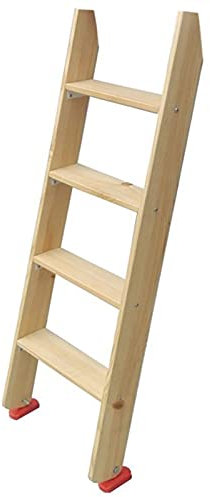 Hochbett Leiter Schwerlast-Etagenbetten Leiter Aus Holz, Heimat RV Dachgeschoss Schlafsaal-Doppelbettleiter mit Gummifußpolstern, Einfach zu Installierende Extra Hohe Trittleitern für Camper Erwachsen