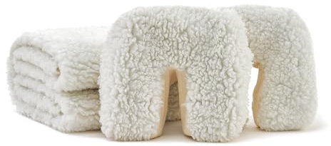 Master Massage Ultra Fleece Pad Laken Überzug Set für Flauschigen Massageliegen mit 2 Gesichtskissen Bezüge