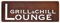 Deko Kind - Rostiges Grill und Chill Lounge Schild - 35x13cm - Wetterbeständig - Edelrost - Rost Gartenstecker - Metall - Wanddeko - Rost Deko - Grillecke - Gartenfigur