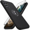 KOVASIA Coque de Protection pour Samsung Galaxy A54 5 g, Coque de Protection pour Samsung A54 5G avec 2 Paquets de Film de Protection en Verre blindé (TPU + PC, Noir)