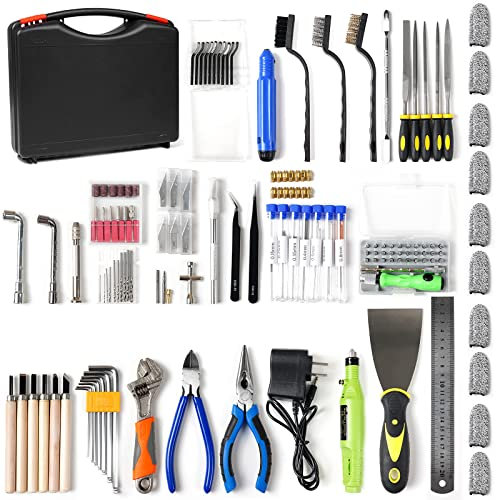 OUYANG Kit de herramientas de impresora 3D de 244 piezas, kit de limpieza de boquillas de impresora 3D y juego de herramientas de reparación, incluyendo caja de herramientas, para montaje de impresora