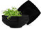 Konsimo. Elegant Suppenteller Set 6er - Schale aus Keramik - Pastateller und Tiefteller für 6 Personen - EPIRI Salatteller Mikrowellengeeignet - 17x17 cm (500 ml) - Schwarz Matt