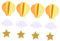 4 Stück Wolke Anhänger heißes Papier Baby Zimmerh?ngedekoration weihnachtsdeko Weihnachtsgirlande Luftballons Heißluftballon-Dekoration Heißluftballon-Ornament Sanft Applikationen