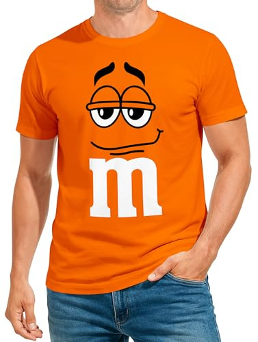 MoonWorks® Herren T-Shirt Fasching Karneval M Aufdruck Gruppenkostüm Verkleidung Last Minute Faschingskostüme Männer Funshirt