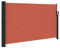 vidaXL Seitenmarkise, Sichtschutz Ausziehbar, Windschutz Sonnenschutz für Garten Balkon Terrasse, Seitenrollo Seitenwandmarkise, Terrakottarot 120x500cm