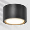 GeyouLux LED Aufbauspot Schwarz-Ø95x55mm-extra flach & großer Leuchtfläche-Aufbaustrahler inkl. 6W LED GX53 3000K Warmweiß 230V-Deckenspots Aluminium, Aufbauleuchte, Aufputz Deckenstrahler