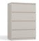 CDF Kommode Kashmir mit 4 Schubladen 97 cm Hoch Sideboard Schmale Komode Schlafzimmerkommode für Flur Büro Schlafzimmer Wohnzimmer Schubladenschrank Regal mit Schubladen Schrank Modernes Möbelstück